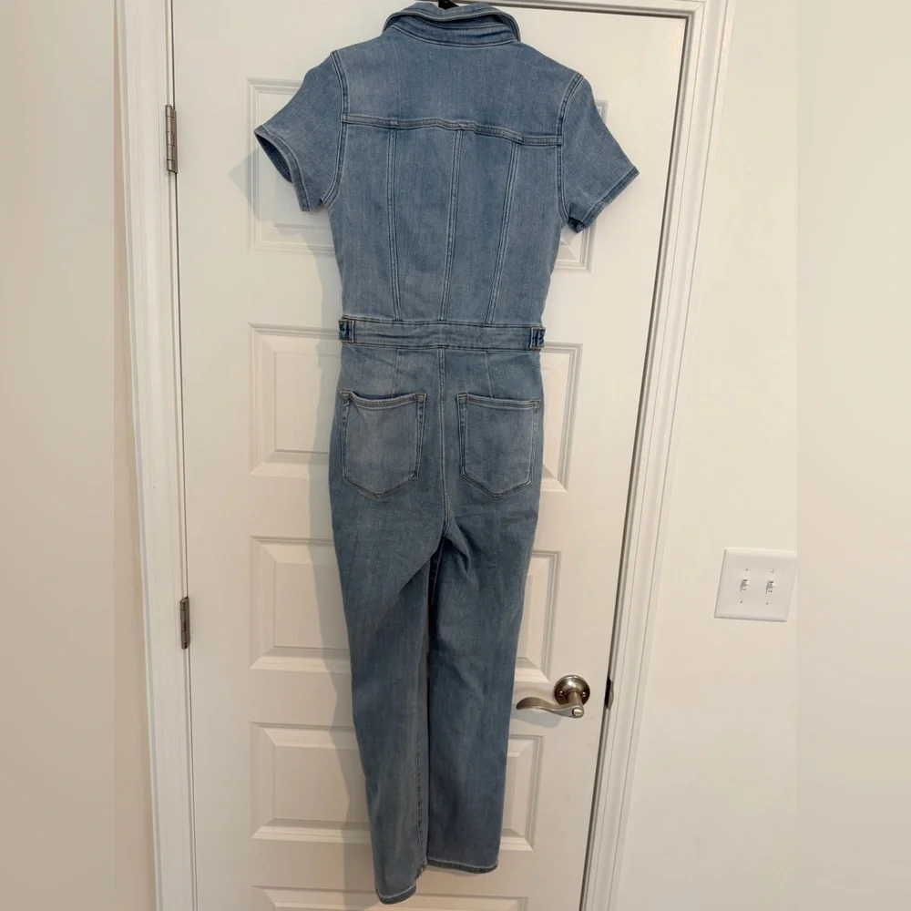 GOOD AMERICAN Denim Fit For Success Jumpsuit size small